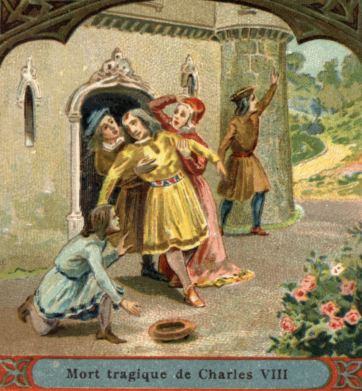 Mort accidentelle du roi Charles VIII au château d'Amboise