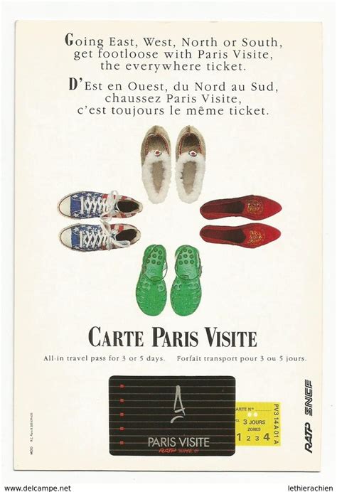 La carte Paris Visite -ratp