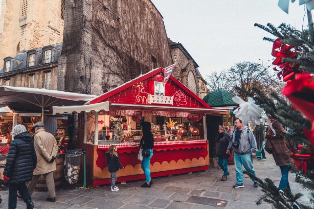 Paris marché de Noel de Saint Germain des Près en Décembre -solosophie