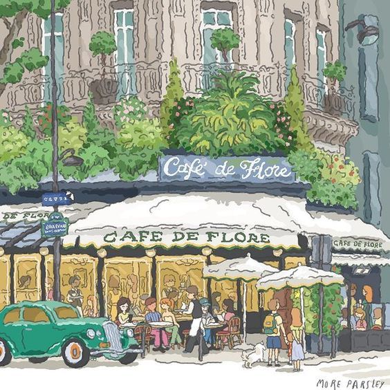 Café de Flore - Paris par @myelicia